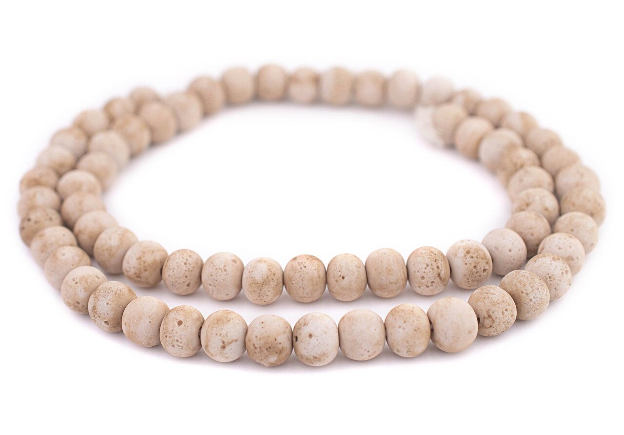 The Bead Chest® Ancient Style Java Glass Beads, 24+ Inch Strand, 11mm Beads, Available in 13 Colors
